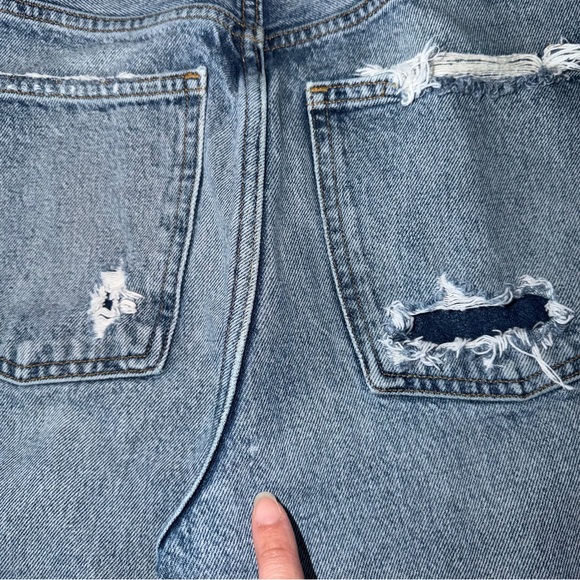 Agolde Women’s 90’s Jean Loose Fit Ripped Denim Size 26 - Picture 15 of 16